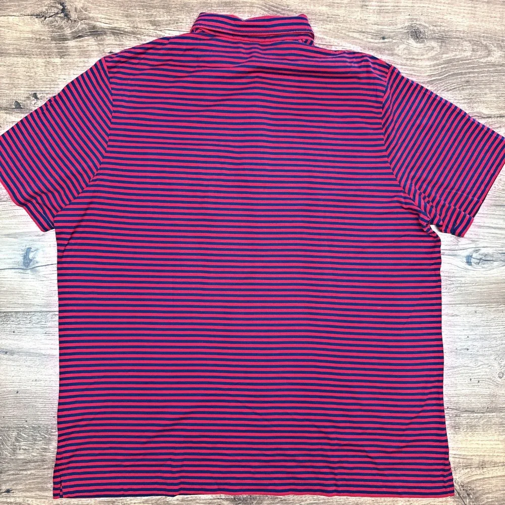 Polo Ralph Lauren Mens XL Red Blue Stripes Crest Preppy Pony 90s Academia Career